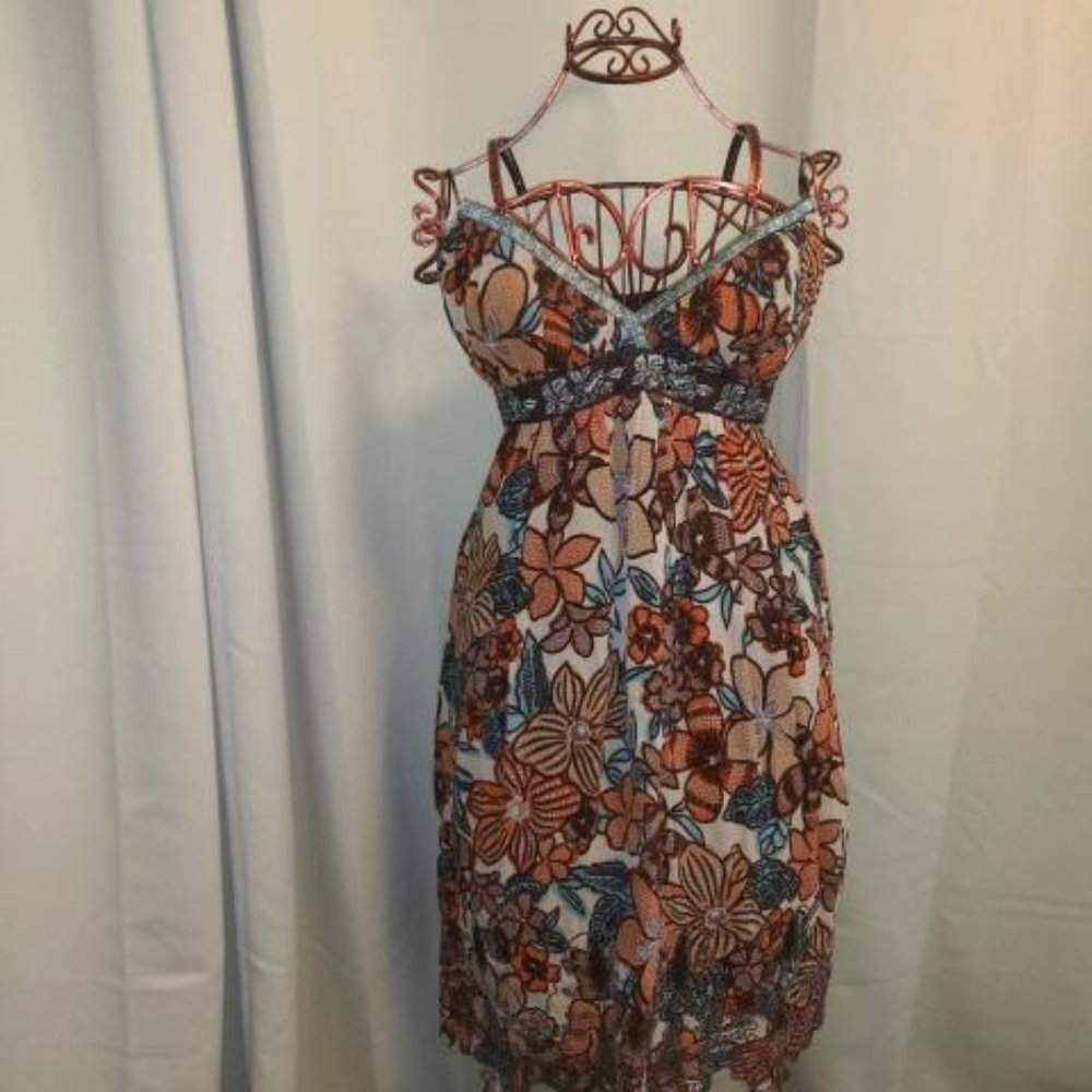 Nicole Miller Floral Print Dress
